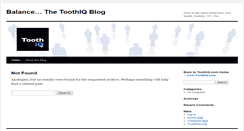 Desktop Screenshot of blog.toothiq.com